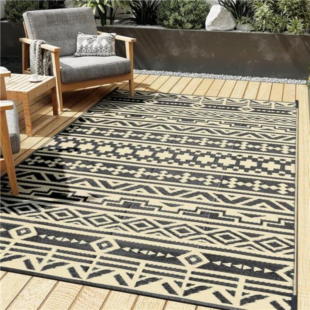 Outdoor Plastic Straw Rug, Waterproof Outdoor Rugs for Patios Clearance
